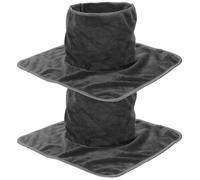 Ipetboom Lot de 2 Housses de Table de Massage avec Trou Visage en Microfibre Respirante Gris Foncé Multifonctionnelles pour Spa Institut de Beauté et Soins Pédicure
