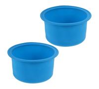 Ipetboom Lot De 2 Inserts En Silicone Réutilisables Pour Chauffe-Cire Compatibles Avec Les Brûleurs À Cire Dure Ces Inserts Antiadhésifs En Silicone Bleus Sont Parfaits Pour Verser La