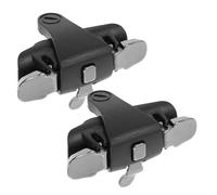 Ipetboom Lot de 2 Manettes de Jeu pour Mobile avec Gâchettes en Alliage Compatibles Universellement Finition Noire Installation Rapide Précision Élevée pour Jeux de Tir et Esports sur