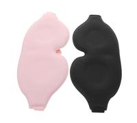 Ipetboom Lot de 2 Masques de Sommeil 3d Profilés et Occultants pour Adultes, Masques Épais et Confortables en Tissu Doux, Sangle Ajustable Antidérapante, pour Voyages et Siestes