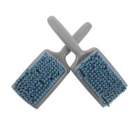 Ipetboom Lot de 2 Peignes à Cheveux à Palette Absorbante en Éponge Grise Bleue, Brosses Plates à Séchage Rapide pour Cheveux Mouillés et Secs, Soin Doux du Cuir Chevelu la Maison,