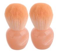 Ipetboom Lot De 2 Pinceaux À Poussière Blush Pour Ongles Brosse De Nettoyage Pour Ongles Pinceaux De Maquillage Courts Mini-Pinceau Dépoussiérant Poudre Blush