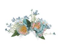 Ipetboom Lot de 2 pinces à cheveux artificielles en forme de fleur hawaïenne, petit peigne en plumeria et hibiscus, accessoire floral en soie pour femme, pour mariage sur la plage