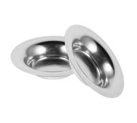 Ipetboom Lot de 2 Plateaux à Cire Fondue en Acier Inoxydable 88 CM Coupelles de Rechange Rondes Résistantes à la Chaleur pour Brûleur à Cire Bol Chauffe-Bougie pour Diffuseur D’Huiles