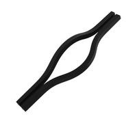 Ipetboom Lot de 2 Poignées de Meuble Allongées en Alliage D’Aluminium Noir 200 MM Poignée de Tiroir et Porte Cuisine et Armoire Design Incurvé Robuste Quincaillerie Décorative Pratique