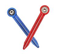 Ipetboom Lot de 2 Règles Circulaires Portables en Alliage D’Aluminium Rouge et Bleu Compas de Menuisier Mini pour Tracé Précis de Cercles Outil de Traçage Compact pour Dessin Technique