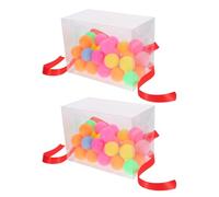 Ipetboom Lot de 2 Set de Sets de Jeux de Balles Secouantes pour Enterrement de Vie de Jeune Fille 20 Balles Ping-Pong Accessoires de Fête Portables et Ludiques pour Tonifier Les Muscles