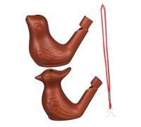 Ipetboom Lot de 2 Sifflets à Eau en Céramique Animaux pour Garçon et Filles, Musical Éducatif, Générateur de Bruit D'oiseau, Présent Créatif pour Fête et Exploration Sonore