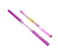 Ipetboom Lot De 2 Stylos Sculptés Pour Ongles Accessoires Colorés Pour Nail Art Manucure Estampage Vernis À Ongles Peinture Pointillage Petits Ongles Alliage D'Aluminium