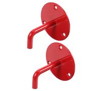 Ipetboom Lot de 2 Supports Muraux en Fer Robustes pour Extincteur Co2 2-9 Kg Crochets de Fixation Murale Universels pour Sécurité Incendie à Domicile et Bureau