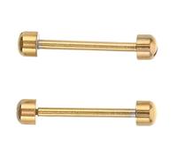 Ipetboom Lot de 2 Tiges de Ressort pour Montre en Acier Inoxydable 14mm Structure Plate Rainurée, Compatible Broches de Fermoir, pour Réparation et Usage Quotidien