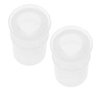 Ipetboom Lot de 2 Ventouses Transparentes en Silicone Douces pour Garçon et Filles, Indolores, Adaptées au Massage la Relaxation Musculaire, Kit Portable pour Bien-domicile et Voyage,