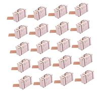 Ipetboom Lot de 20 Boîtes à de Valise Coffret Vintage en Papier Kraft Boîte de Rangement pour Mariages et Conception Délicate pour des