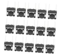 Ipetboom Lot de 20 Boutons-poussoirs Momentané 6x6x4,3 Mm 2 Broches Micro Tactile Remplacement pour Circuits Imprimés Usage Industriel et Électronique