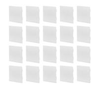 Ipetboom Lot de 20 Plaques D'interrupteur Blanches Universelles en Plastique, Couvercles de Boîtes Électriques à Clipser, Plaques Murales de Recouvrement Compatibles pour Usage