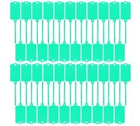 Ipetboom Lot de 200 Étiquettes de Câble en Pp Vert Clair Imperméables avec Fixation Facile pour Organisation et Gestion des Câbles