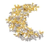 Ipetboom Lot De 200 Rivets Décoratifs Pour Ongles Breloques Clous Pierres Précieuses Clous Fournitures Pour Nail Art Brillants UV Décorations Pour Ongles En Métal