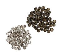 Ipetboom Lot de 200 Rivets Ronds en Punk à Quatre Mâchoires pour Vêtements et Accessoires en Cuir Clous Décoratifs pour Paquet et Ceintures Accessoire de Mode