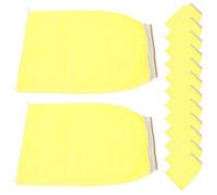 Ipetboom Lot de 25 Moufles Exfoliants Jetables Bain, Antidérapants, Couleur Jaune, Serviettes de Portables pour Exfoliation Douce et Massage Corporel, Nettoyage des Cellules Mortes, Usage