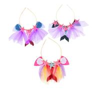 Ipetboom Lot de 3 Bandeaux Sirène à Paillettes Garçon et Filles Taille Unique Doré, Rouge et Bleu Étoiles de Mer, Accessoires Coiffure Plage Fête Anniversaire pour Filles