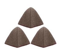 Ipetboom Lot de 3 Bonnets de Sauna en Feutre de Laine Épais Design Haut Dôme Couleur Brun Foncé Isolant Thermique pour Sauna Hammam Protection Cheveux et Confort