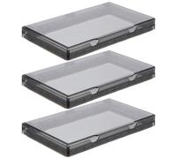 Ipetboom Lot de 3 Caches-Prises Électriques Étanches pour Double Interrupteur Protection Murale Noire Auto-Adhésive Boîtier Résistant à L’Humidité pour Salle de Bain et Usage Extérieur