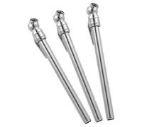 Ipetboom Lot de 3 Crayons Manomètres Pression des Pneus Voiture Acier Haute Densité Format de Poche Mesure Précise sans Pile Usage Mobile pour Sécurité Routière