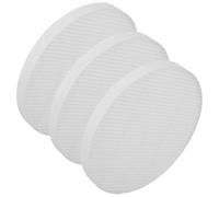 Ipetboom Lot de 3 Filtres de Remplacement pour Aspirateur à Poussière D’Ongles Disque Filtrant Blanc Réutilisable Diamètre 12 CM Compatible Extracteur de Poussière Manucure Usage