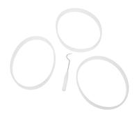 Ipetboom Lot de 3 Joints D’étanchéité Blancs en Silicone Souple 10 Cm pour Extracteur de Jus et Mixeur, avec Outil de Retrait, Étanchéité Fiable Anti-fuite, Pièces Détachées pour Usage