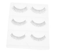 Ipetboom Lot De 3 Paires De Faux Cils Naturels Avec Bande Transparente Faux Cils Réalistes Faits Main Denses En Forme De U Extensions De Cils Pour Femmes Maquillage Des Yeux