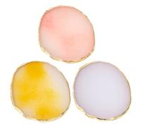 Ipetboom Lot de 3 palettes de mélange en résine pour nail art, support pour vernis à ongles, tableau de peinture pour le mélange des couleurs, tableau d'affichage pour la conception DIY et