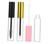 Ipetboom Lot De 3 Set De Tubes Vides De Mascara, Eye-liner Et Gloss 10 Ml Transparents Avec Applicateurs, Fermeture Hermétique, Format Mini Portable Pour Maquillage Diy Et Retouches Lèvres Et Cils