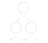 Ipetboom Lot de 3 Tubes Applicateurs de Mousse Allongés 3 Mètres Tubes de Pulvérisation en Plastique Solide pour Isolation et Étanchéité Buse de Rechange Polyvalente pour Pistolets à