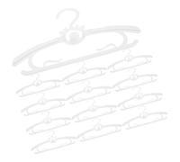 Ipetboom Lot de 30 Cintres Extensibles pour Vêtements de Bébé Plastiques Robustes Blancs Antidérapants Protection Anti-Plis pour Garçon et Filles Organisation Pratique de Dressing Gain