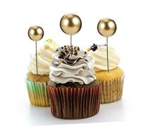 Ipetboom Lot De 30 En Mousse Argentées Pour Décoration De Gâteau Dorées Pour Premier Anniversaire Décorations De Fête Blanches Décoration D'Anniversaire Pour Petite