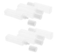 Ipetboom Lot de 30 Mini Bouteilles Vides Portables Transparentes Flacons Multifonctions Étanches pour Solution Lentilles de Contact Bouteilles de Voyage Pratiques pour Soin et Stockage