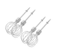 Ipetboom Lot de 4 Accessoires en Acier Inoxydable pour Batteur à Main, Petits Fouets Portatifs pour Blancs D'œufs, Remplacement pour Batteur Œufs Cuisine, Mélange Homogène et Réutilisable
