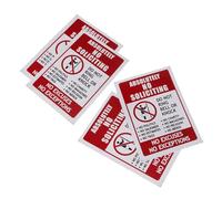 Ipetboom Lot de 4 Autocollants Interdiction de Sollicitation en Pvc Adhésif, Application Facile, Usage Polyvalent pour Porte et Écoles, Panneau Interdit D'entrée