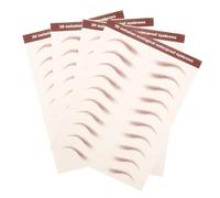 Ipetboom Lot De 4 Autocollants Sourcils Waterproof 3d Brun, Faux Sourcils Réalistes Pour Maquillage Naturel Femmes, Adhésifs Résistants à L’eau, Compatibles Peau Sensible, Quotidien Et Sport