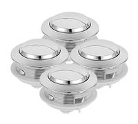 Ipetboom Lot de 4 Boutons Universels pour Réservoir de Toilettes à Chasse d'Eau Grand Modèle 58 MM en Plastique Accessoires Compatibles pour Remplacement Facile et Économie d'Eau