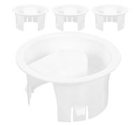 Ipetboom Lot de 4 Couvercles de Carafe en Plastique Blanc, Bouchons de Pichet à Eau pour Usage Prolongé, Accessoires de Remplacement Anti-éclaboussures pour Amateurs de Thé