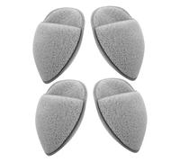 Ipetboom Lot De 4 Éponges Exfoliantes Visage Taille Moyenne En Polyuréthane, Forme Goutte D'eau, Pointe Effilée Pour Nettoyage Précis, Démaquillant Doux Réutilisable, Usage Quotidien Peau Sensible