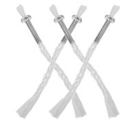 Ipetboom Lot de 4 Mèches de Coton pour Lampe à Huile Porte-Mèche en Fer 4 Pièces Adaptées pour Lampe Bouddha et Lanterne Accessoires de Remplacement pour Brûleur à Huile Usage