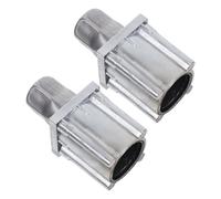 Ipetboom Lot de 4 Pieds D’étagères Industriels en Acier Inoxydable 38x38 Mm, Supports de Nivellement Robustes Réglables à Vis pour Rayonnages, Établis et Meubles Cuisine