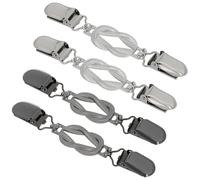 Ipetboom Lot de 4 Pinces à Châle Vintage pour Femmes Clips de Cardigan en Métal Multifonctionnels pour Pulls Robes et Écharpes Accessoires Rétro Élégants et Pratiques