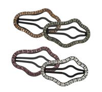 Ipetboom Lot De 4 Pinces à Cheveux Nuage En Métal Délicat, Taille Moyenne, Multi-couleurs, Accessoires Coiffure Pour Filles Et Femmes, Clips Décoratifs Quotidiens