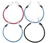 Ipetboom Lot de 4 Sangles de Bagage Élastiques Crochet, Fixation Rapide pour Valises et Camping, Matériau en Latex Caoutchouc, Transport et Stockage Couleur Aléatoire