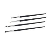 Ipetboom Lot De 4 Set De Pinceaux Eye-liner En Poils De Martre, Pinceaux Maquillage Yeux Précis Et Fins, Kit Compact Portable Pour Femmes, Application Délicate Maquillage Des Yeux Quotidien