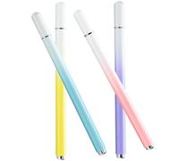 Ipetboom Lot de 4 Stylets en Métal Haute Sensibilité pour Écrans Tactiles Stylet Capacitif Portable Dégradé de Couleurs Compatible Tablettes et Téléphones