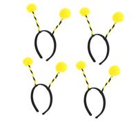 Ipetboom Lot De 4 -Têtes À Antenne D'Abeille Pour Bébé Bandeaux Pour Vêtements Bandeau D'Antenne Accessoires Pour Cheveux Couvre-Chef À Tentacules D'Abeille Cerceau